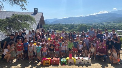 Visita dels infants del Casal Municipal a l'Ajuntament de la Seu (Foto: Ajuntament de la Seu)