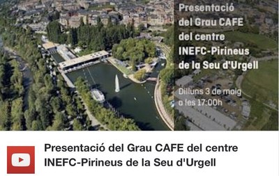 Presentació dels nous estudis d'INEFC a la Seu d'Urgell