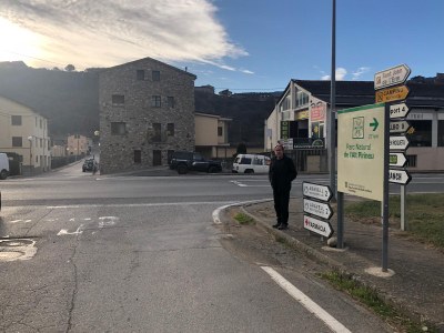 Miquel Caminal, a la cruïlla de Montferrer (Foto: ERC Alt Pirineu)