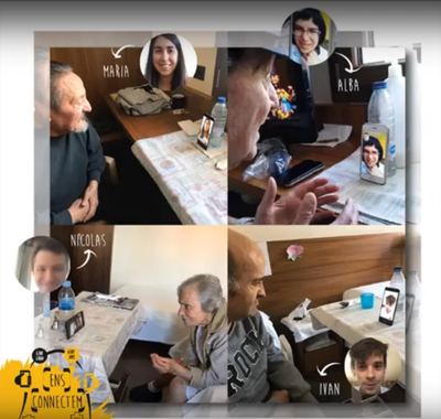 Participants del projecte 'Ens connectem'