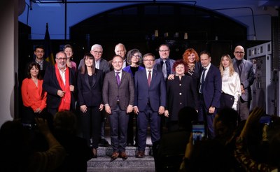 Acte de lliurament dels Premis Ramon Llull 2025, a l'edifici de Ràdio Andorra (Foto: Govern d'Andorra)