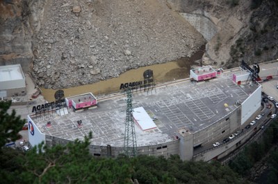 Esllavissada a la CG1 a Sant Julià de Lòria (Foto: ACN)