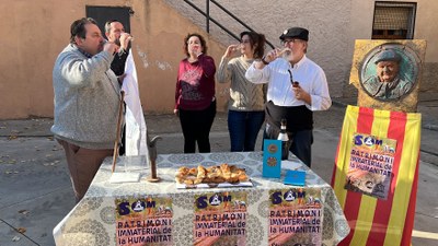Celebració a Coll de Nargó pel reconeixement dels raiers com a Patrimoni Cultural Immaterial de la Humanitat (Foto: ACN)