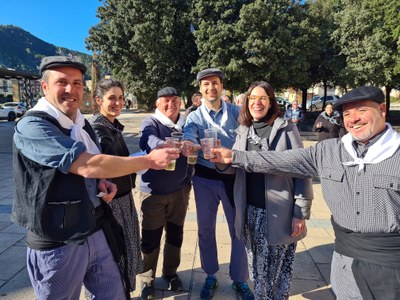 Celebració a la Pobla de Segur pel reconeixement dels raiers com a Patrimoni Cultural Immaterial de la Humanitat (Foto: ACN)