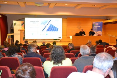 Jornada Energia i Món Local, celebrada el passat mes de febrer a Lleida (Foto d'arxiu/CCAU)