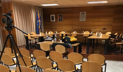 Sala de plens de l'Ajuntament de Tremp (Arxiu)