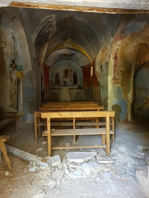 Estat actual de l'església Romànica de Sant Romà (Foto: Antoni Saló)