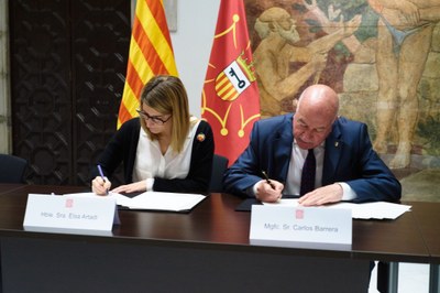 Artadi i Barrera signen l'acord per al nou finançament del Conselh Generau d'Aran (Foto: Govern de Catalunya)