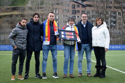 Homenatge del FC Andorra a Emili Vicente (Foto: FC Andorra/Natàlia Ferré)