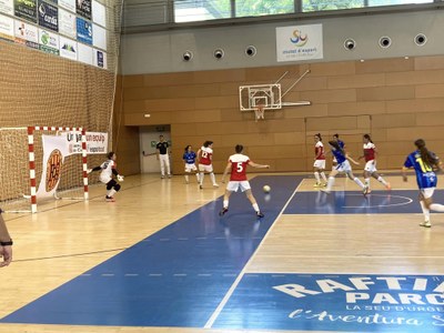 Partit entre les seleccions catalana i francesa de futbol sala femení, a la Seu d'Urgell