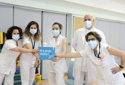 Membres del personal sanitari d'Andorra animen a sumar-se a la campanya de vacunació (Foto: Govern d'Andorra)