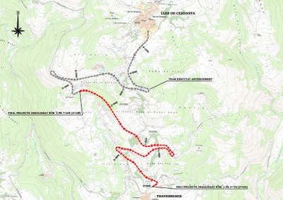 Tram de millora a la carretera de Lles (Imatge: Diputació de Lleida)