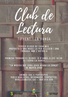 Club de lectura a la vall de la Vansa i Tuixent