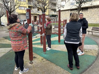 Activitat guiada per fer un bon ús del Parc de Salut del passatge de Lleteries