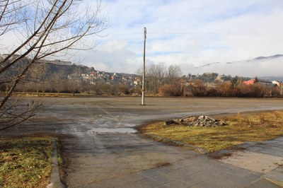 Aparcament a la zona sud de l'Horta del Valira (Foto: Ajuntament de la Seu)
