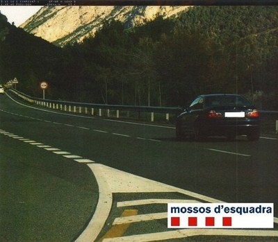 Imatge del radar (Foto: Mossos d'Esquadra)
