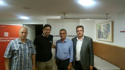 Reunió d'alcaldes d'ERC amb el representant territorial d'Esports, Joan Segura