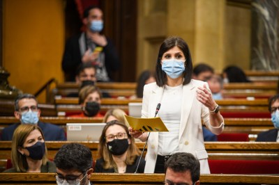 Marta Vilalta, en la seva intervenció al Parlament aquest dimecres