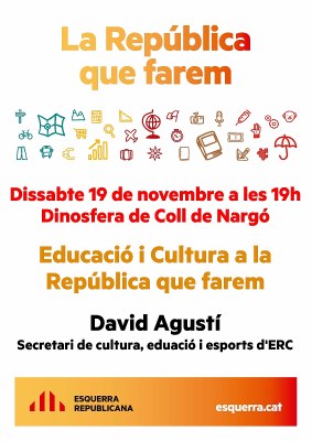 Acte d'ERC amb David Agustí a Coll de Nargó