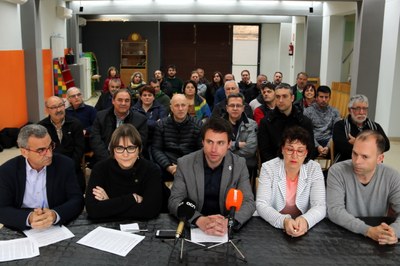 Reunió d'alcaldes d'ERC afectats per talls de llum i telefonia (Foto: ACN)