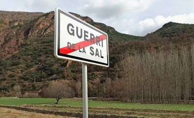 Senyal indicatiu de "Guerri de la Sal" (Foto: Pallars Digital)