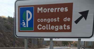 Senyal indicatiu de "Morerres" (Foto: Pallars Digital)