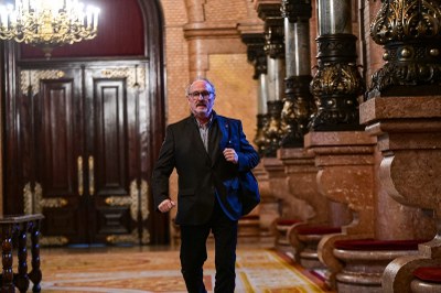 Pepe Vidal, als passadissos del Parlament