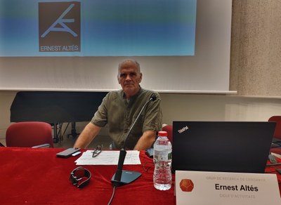 Ernest Altés, al Museu Cerdà (Foto: Francesc Esteban)