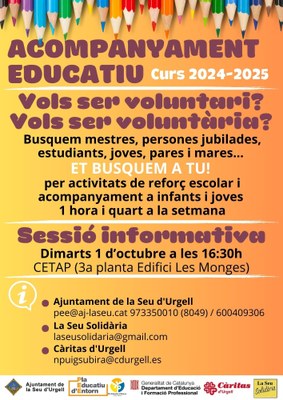 Acompanyament educatiu per al curs 2024-2025