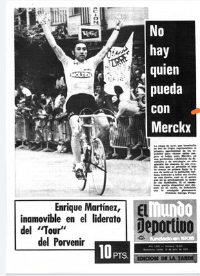 Portada de l'edició del 15 de juliol de 1974 d''El Mundo Deportivo', dedicada a l'arribada del Tour a la Seu d'Urgell (Arxiu Mundo Deportivo)
