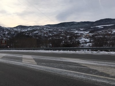 La carretera N-260 a Alàs, aquest dimarts