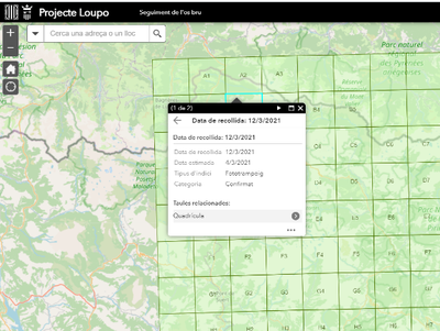 Mapa interactiu sobre indicis de presència de l'ós a Catalunya (TES)