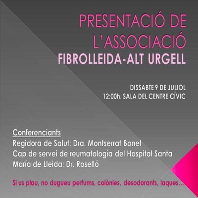 Cartell de la presentació de Fibrolleida Alt Urgell