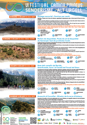 Cartell del Festival Camina Pirineus-Alt Urgell 2026