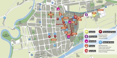 Mapa d'espais de la Festa Major de la Seu d'Urgell