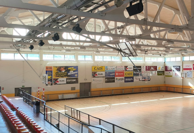 Nou sistema de megafonia al Poliesportiu municipal de la Seu d'Urgell (Foto: Ajuntament de la Seu d'Urgell)