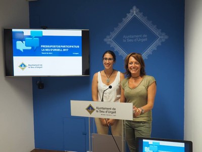 Judit Cerdaña i Anna Vives fan balanç dels Pressupostos Participatius 2017