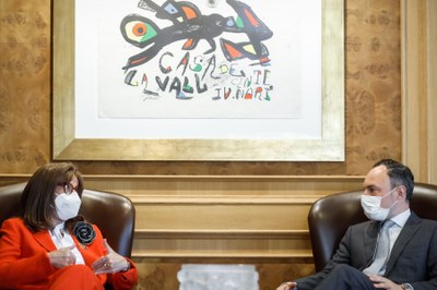 Reunió d'Espot i Grynspan (Foto: Govern d'Andorra)