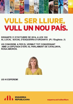 ERC - Rosa Amorós a l'Alt Urgell (Cartell)