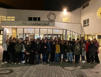 Visita dels alumnes de l'Escola de Música de la Seu d'Urgell i el Conservatori de Música dels Pirineus a Berlin (Foto: CMP)