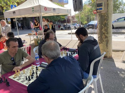 Esteve Mateu, en el transcurs del Torneig de Partides Ràpides de Berga