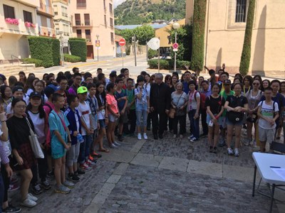 Visita d'estudiants de Lishui (Xina) a la Seu