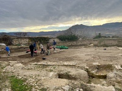 Una part de l'excavació de l'Hort del Cavaller a Isona (Foto: ACN/Marta Lluvich)