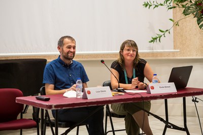 Xerrada de Simona Erola i Lluís Obiols (Foto: Gael Piguillem)