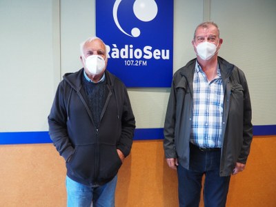 Eduard Bort i Francesc Moix als estudis de RàdioSeu