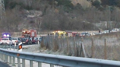 Accident de trànsit a l'N-145