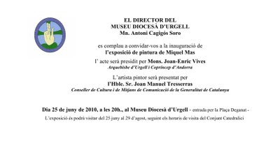 Museu Diocesà - Exposició Miquel Mas