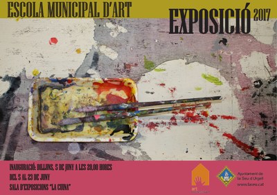 Cartell de l'exposició de final de curs de l'Escola Municipal d'Art