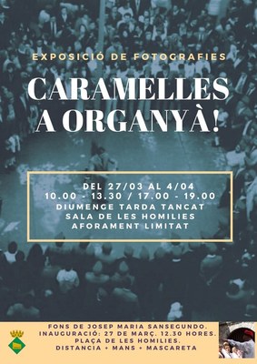 Cartell de l'exposició 'Caramelles a Organyà!'