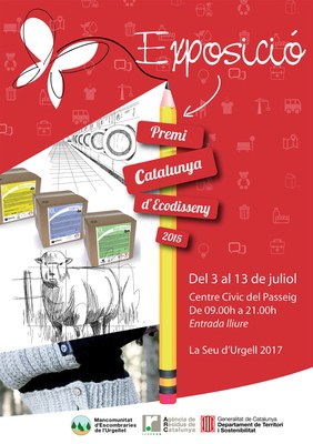 Cartell de l'exposició a la Seu del 'Premi Catalunya d'Ecodisseny 2015'